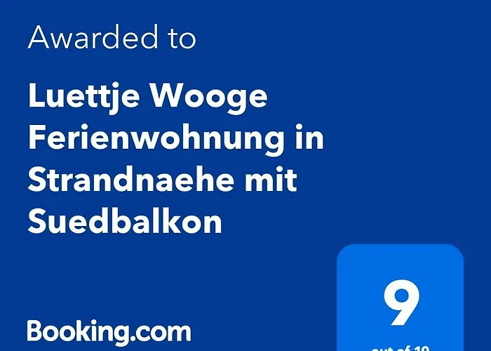 Luettje Wooge In Strandnaehe Mit Suedbalkon Lejlighed Wangerooge